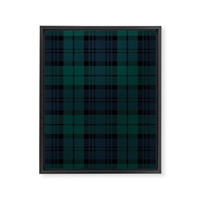 Love Tartán (2) - Black Watch Framed Canvas Print Gallery Image 8