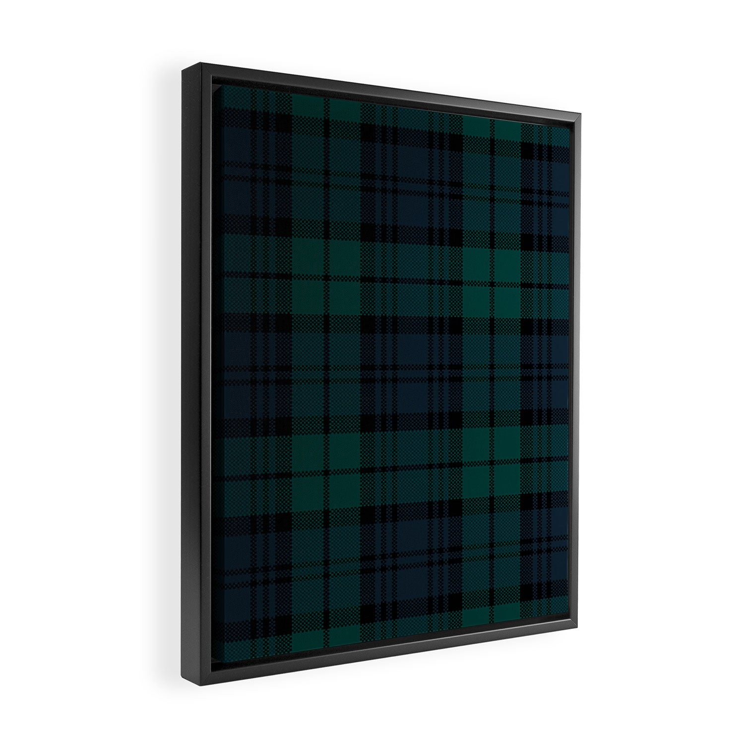Love Tartán (2) - Black Watch Framed Canvas Print Gallery Image 2