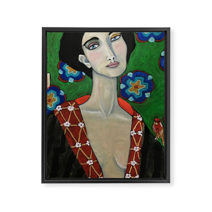 A Little Bird Told Me Framed Canvas Print Gallery Image 1