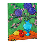 Allium on Orange Table Canvas Print Gallery Image 6