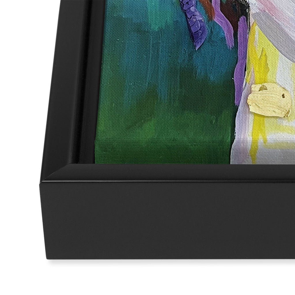 Chip Face Framed Canvas Print Gallery Image 3
