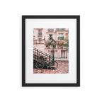 Bike in Paris Pink City Photography  Framed Art Print Gallery Image 5