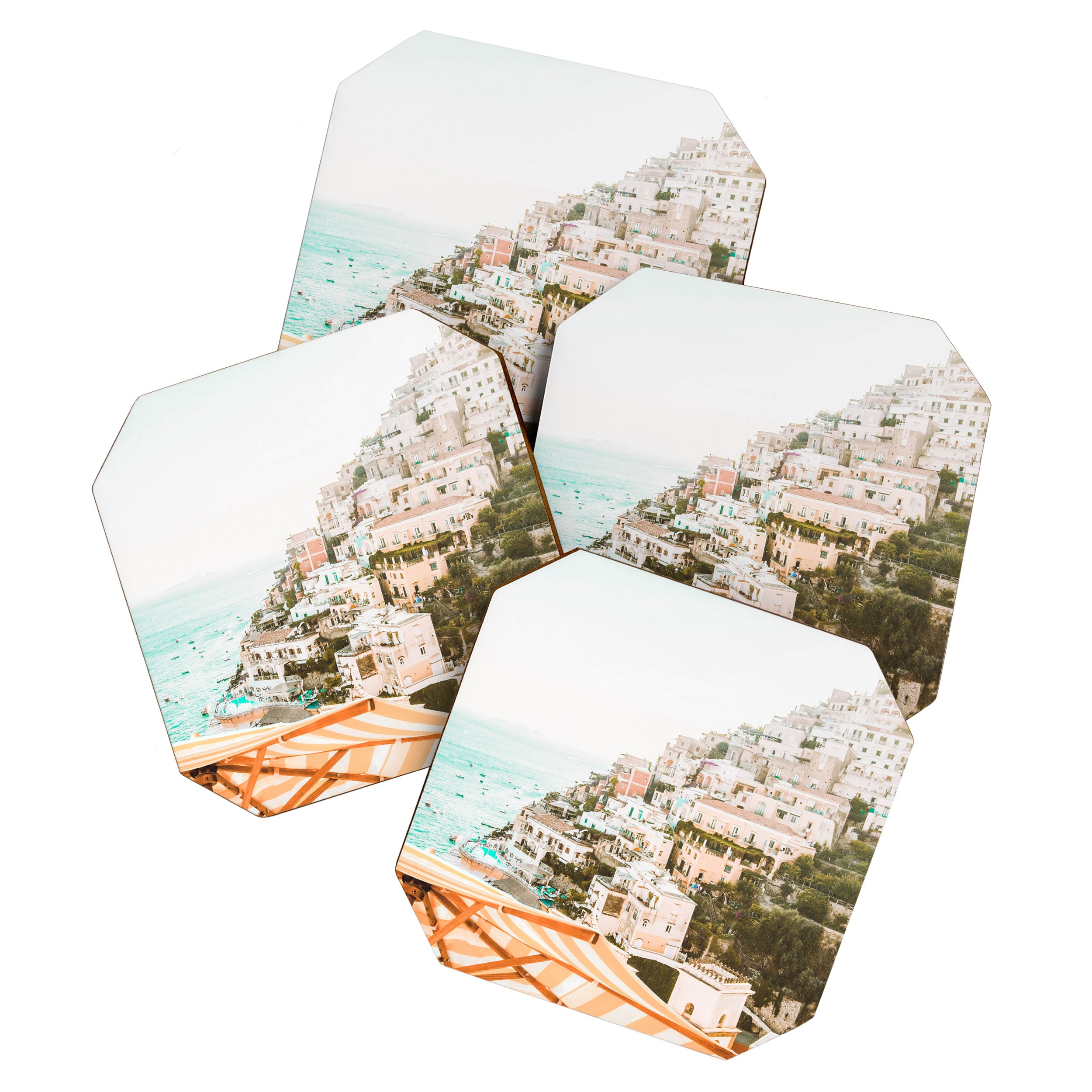 Positano, Italy Beach Vibes Photography Coaster Gallery Image 1