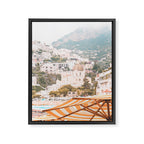 Positano, Italy Summer Time Photography Framed Canvas Print Gallery Image 6