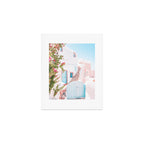 Santorini Greece Mamma Mia Pink House Travel Photography Art Print Gallery Image 1