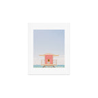 Beach Photography | Pink Lifeguard Tower. No. 6 | California  Art Print Gallery Image 1
