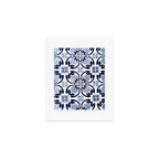 Azulejos, moroccan tiles, Painted tiles, blue, white, portugal Art Print Gallery Image 1