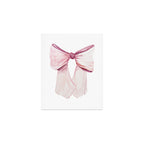 Coquette Bow, light pink, blush Art Print Gallery Image 1