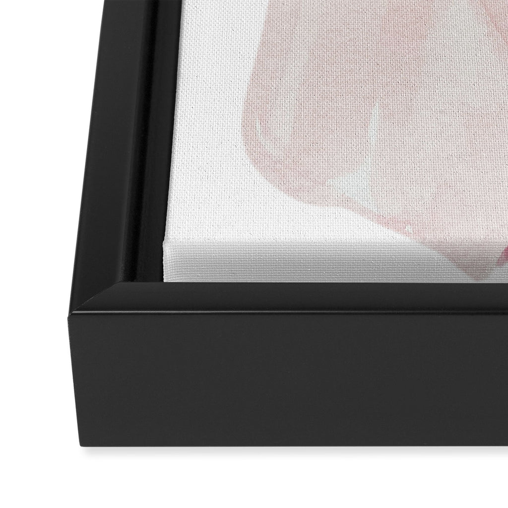 Coquette Bow, light pink, blush Framed Canvas Print Gallery Image 3