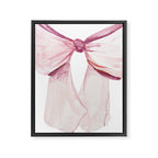 Coquette Bow, light pink, blush Framed Canvas Print Gallery Image 6