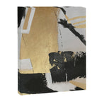 Gold leaf black abstract Canvas Print Gallery Image 6