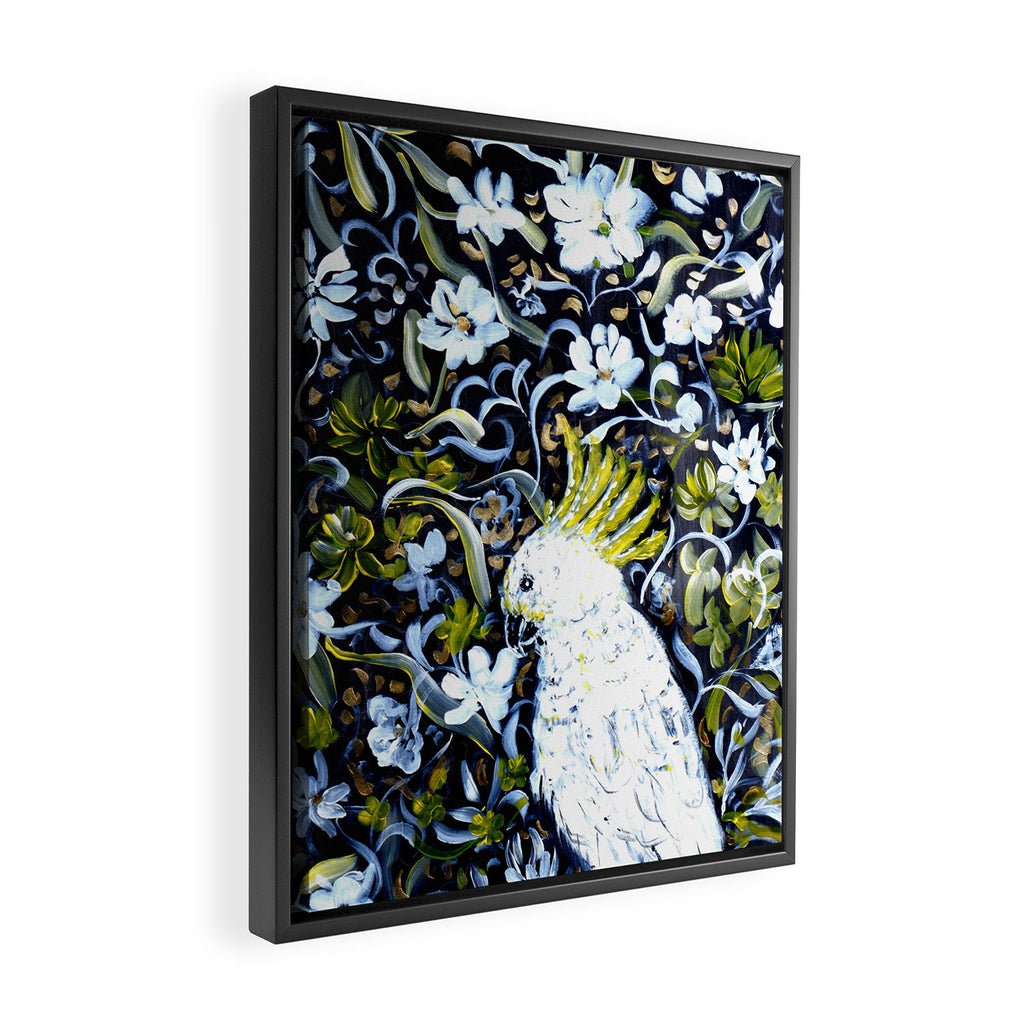 Australia cocktoo  Framed Canvas Print Gallery Image 2