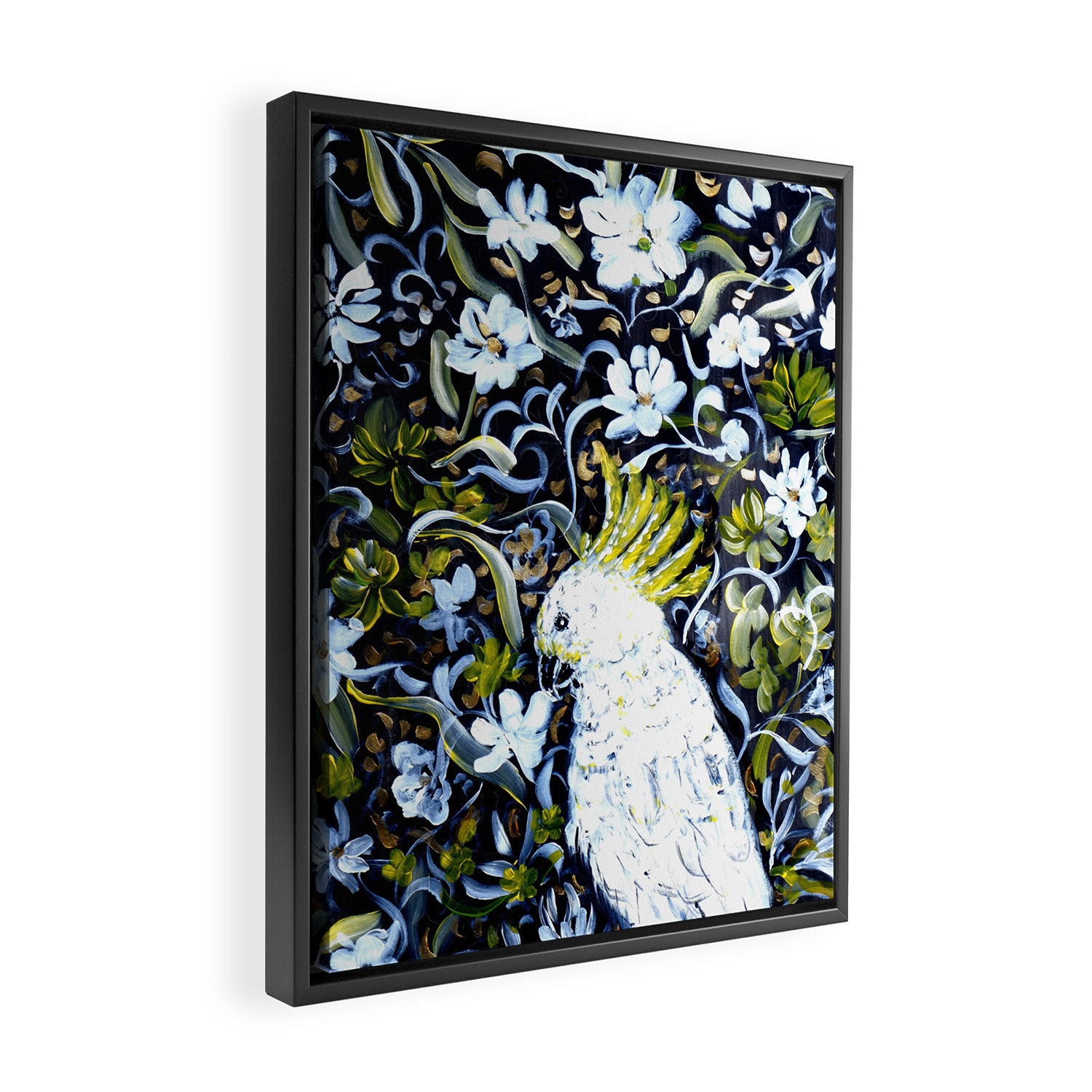 Australia cocktoo  Framed Canvas Print Gallery Image 2
