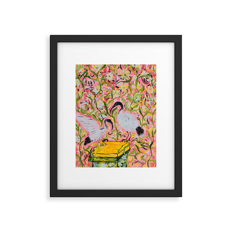Bin chicken Australian native bird  Framed Art Print