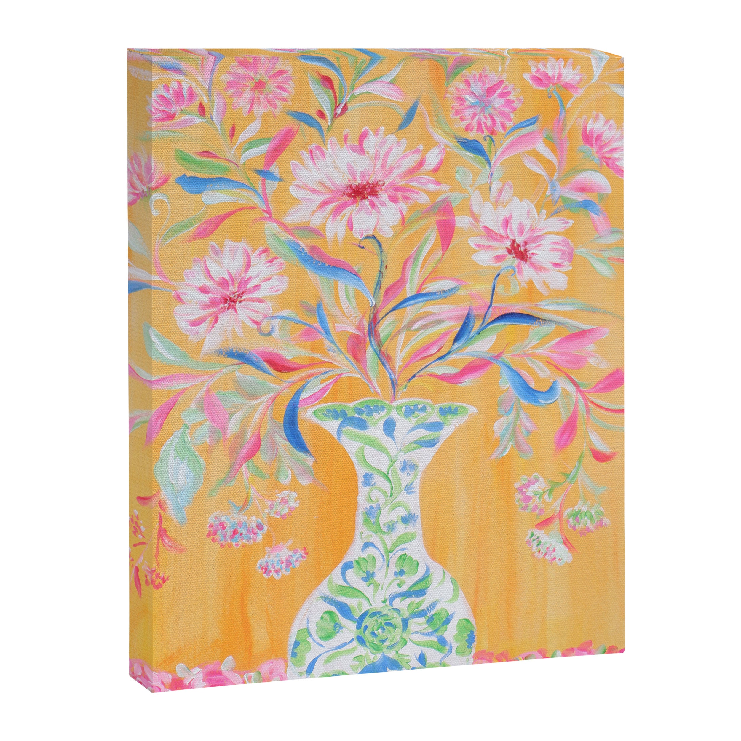yellow vase flower  Canvas Print Gallery Image 6