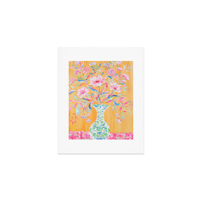 yellow vase flower  Art Print Gallery Image 1