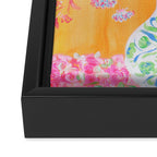 yellow vase flower  Framed Canvas Print Gallery Image 3