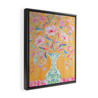 yellow vase flower  Framed Canvas Print Gallery Image 2