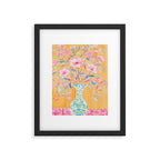 yellow vase flower  Framed Art Print Gallery Image 4
