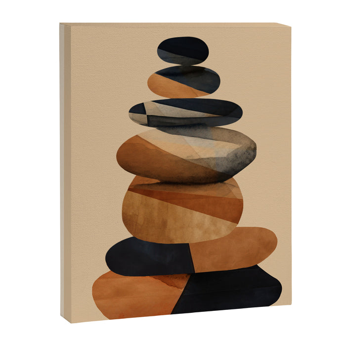 Abstract and Modern Stones Art 1 Canvas Print Gallery Image 1