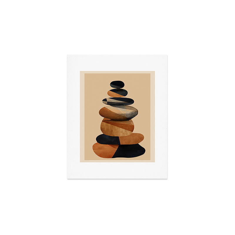 Abstract and Modern Stones Art 1 Art Print Gallery Image 1