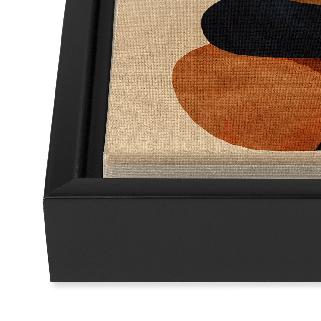 Abstract and Modern Stones Art 1 Framed Canvas Print Gallery Image 3