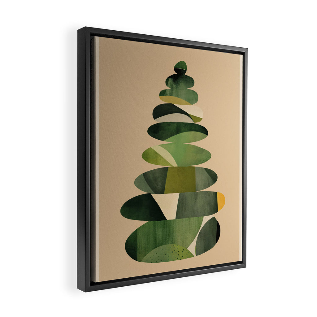 Abstract and Modern Stones Art 2 Framed Canvas Print Gallery Image 2