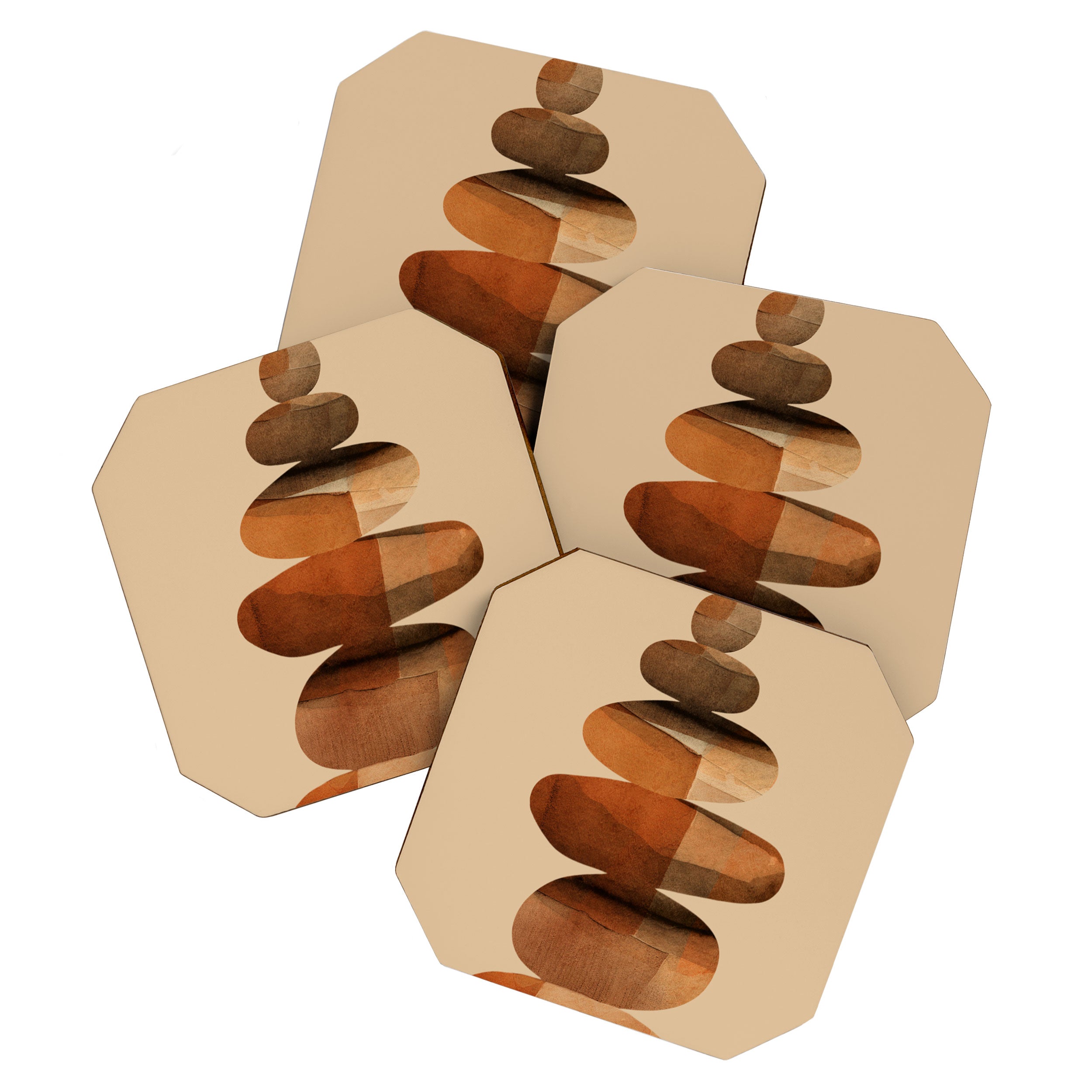 Abstract and Modern Stones Art 3 Coaster Gallery Image 1