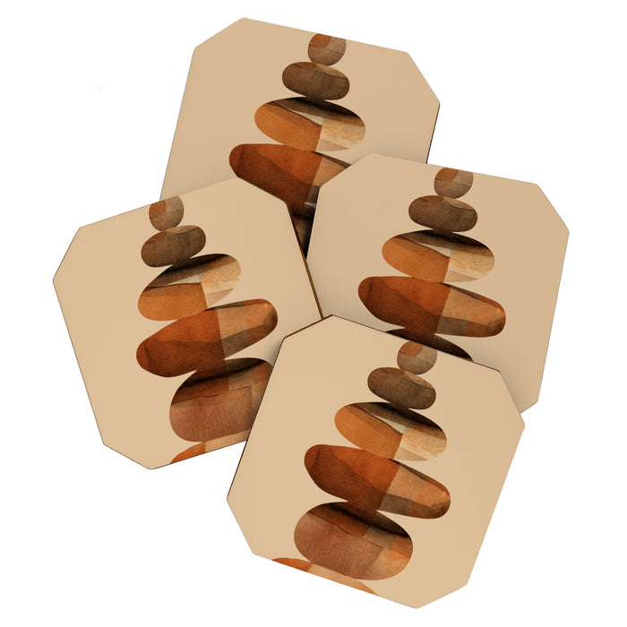 Abstract and Modern Stones Art 3 Coaster Gallery Image 1