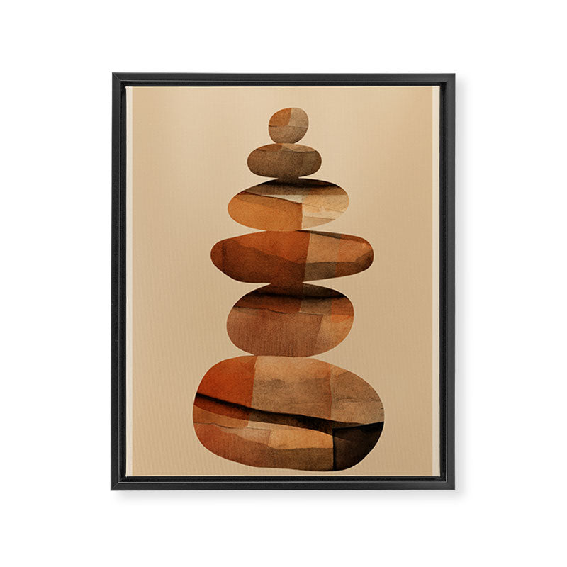 Abstract and Modern Stones Art 3 Framed Canvas Print Gallery Image 6