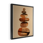 Abstract and Modern Stones Art 3 Framed Canvas Print Gallery Image 2