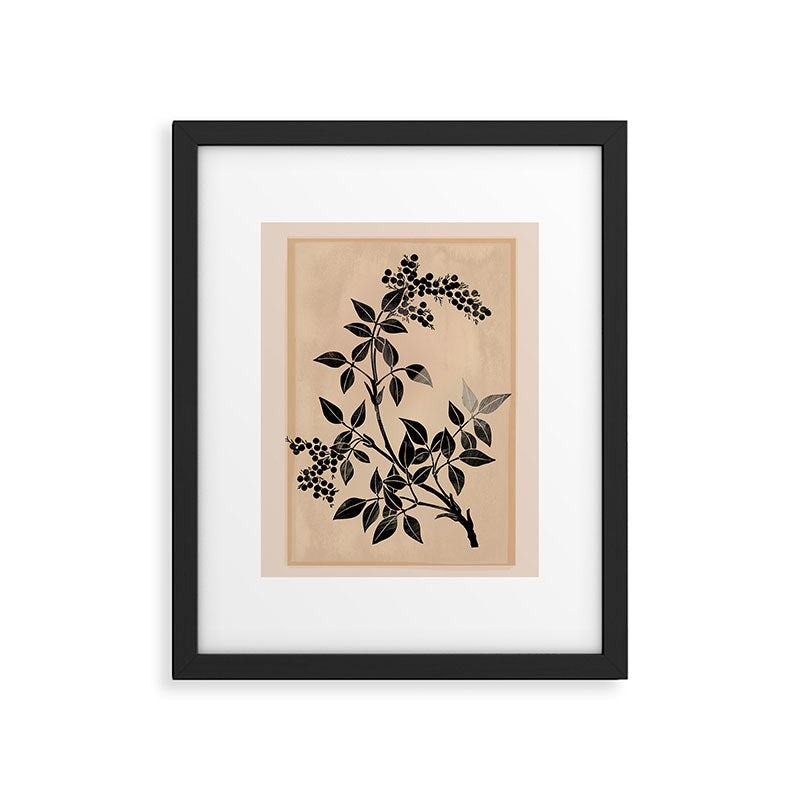 Abstract Art Minimal Plant 5 Framed Art Print Gallery Image 5