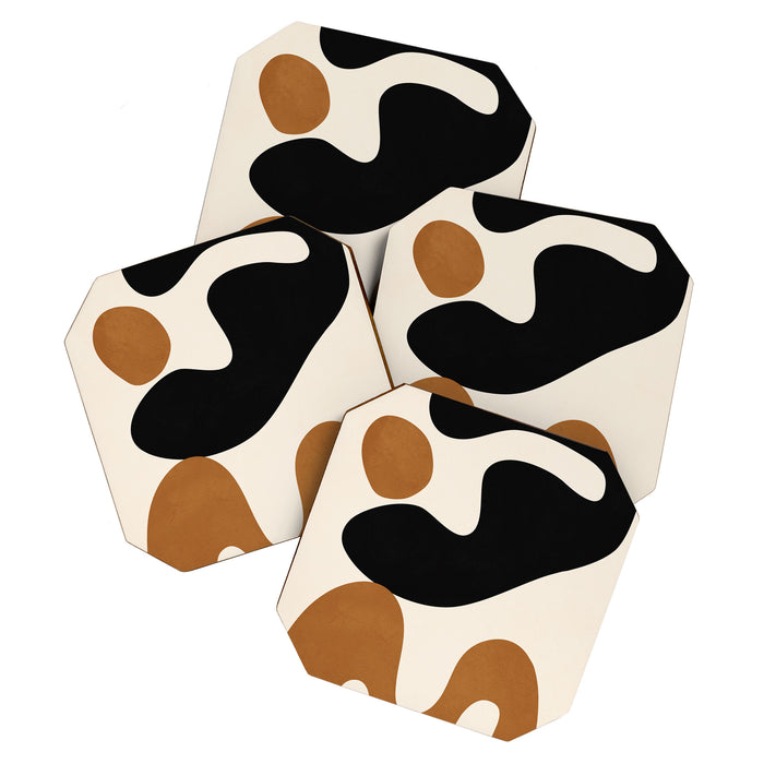 Abstract Art Minimal Shape 5 Coaster Gallery Image 1