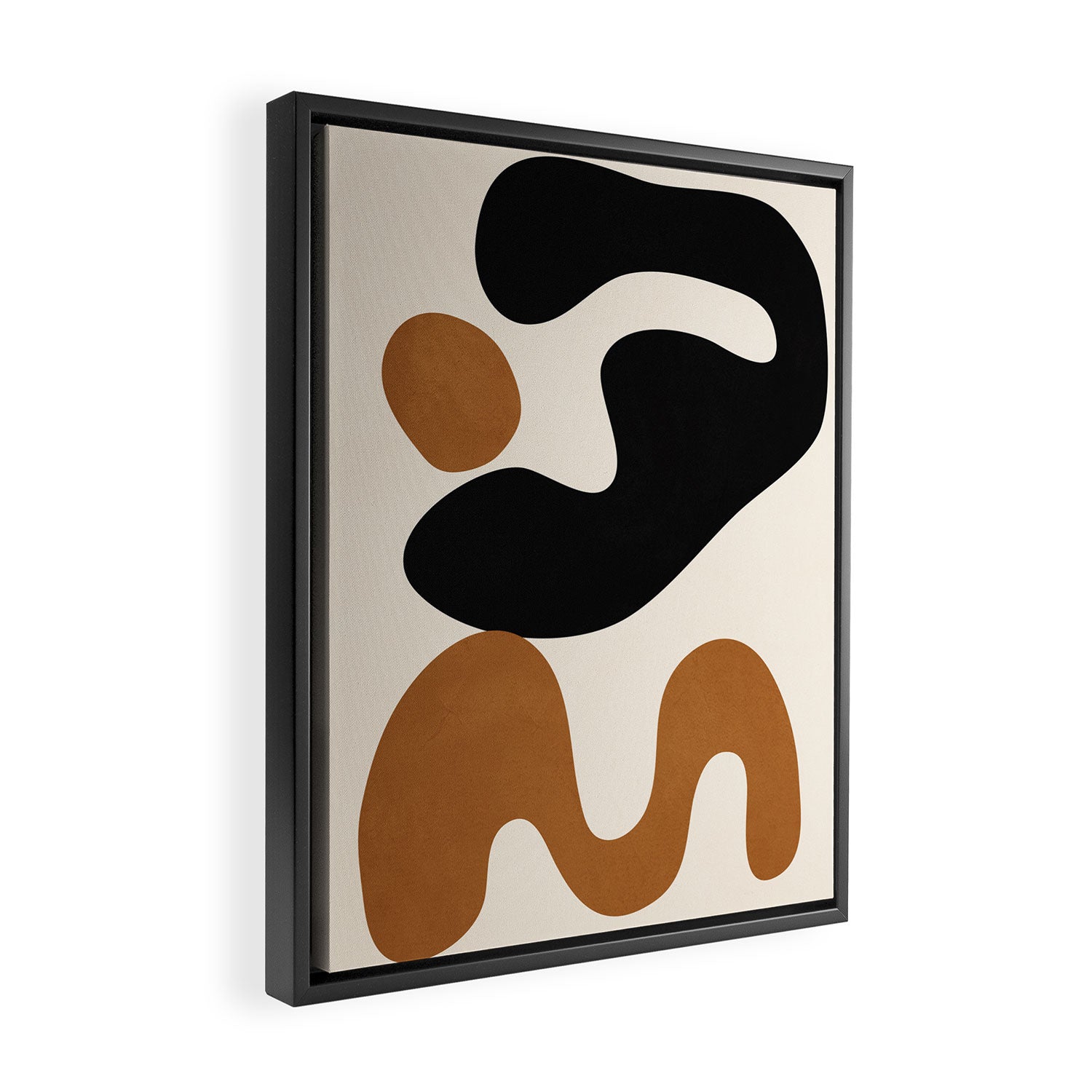 Abstract Art Minimal Shape 5 Framed Canvas Print Gallery Image 2