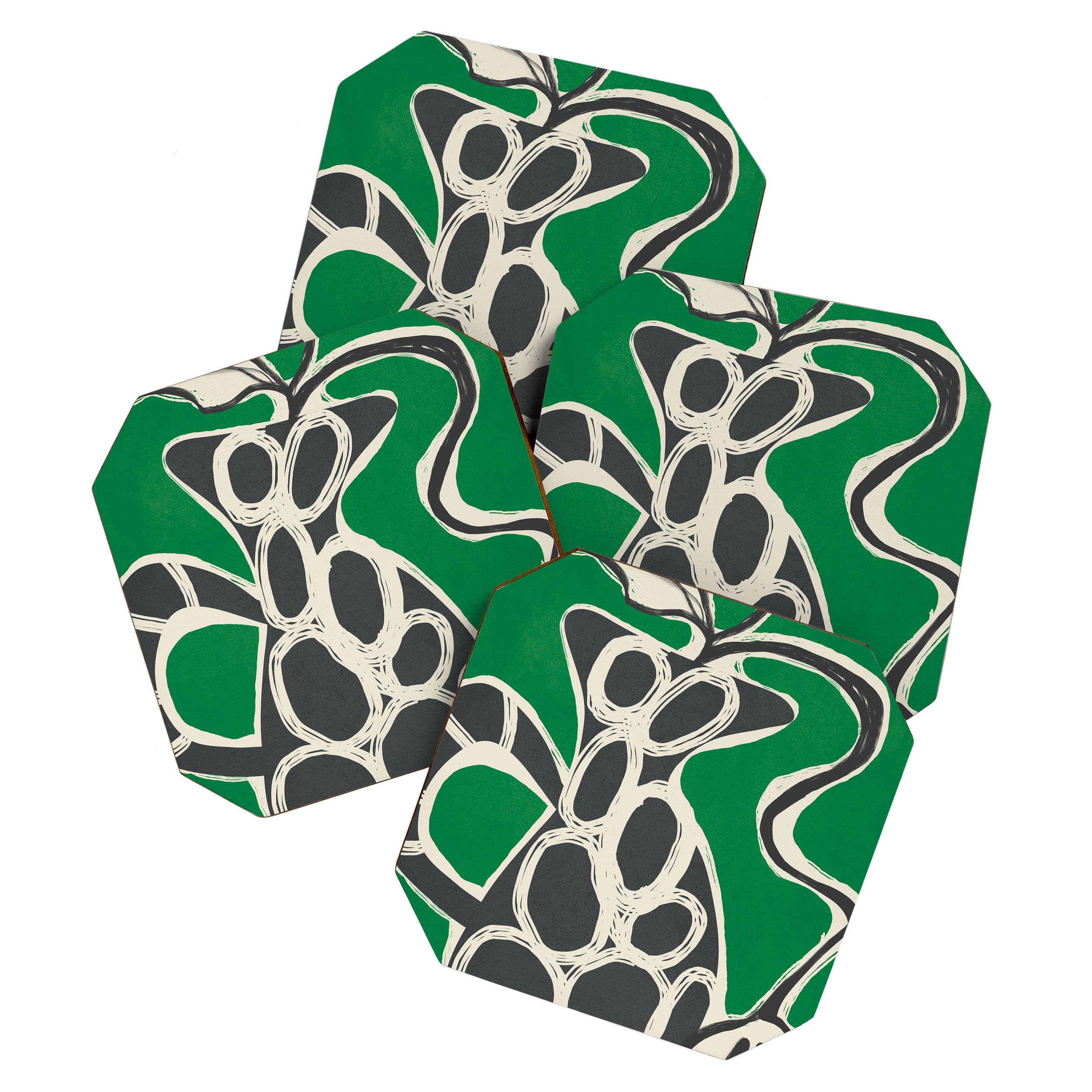 Abstract Botany 4 Coaster Gallery Image 1