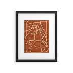 Abstract Face Sketch 4 Framed Art Print Gallery Image 5
