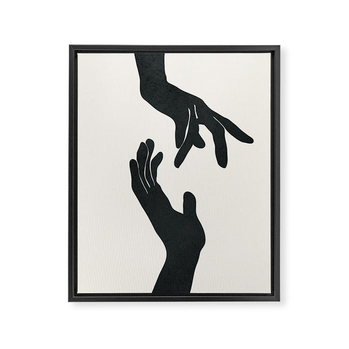 Abstract Hands Framed Canvas Print Gallery Image 1