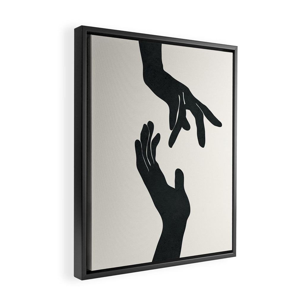 Abstract Hands Framed Canvas Print Gallery Image 2