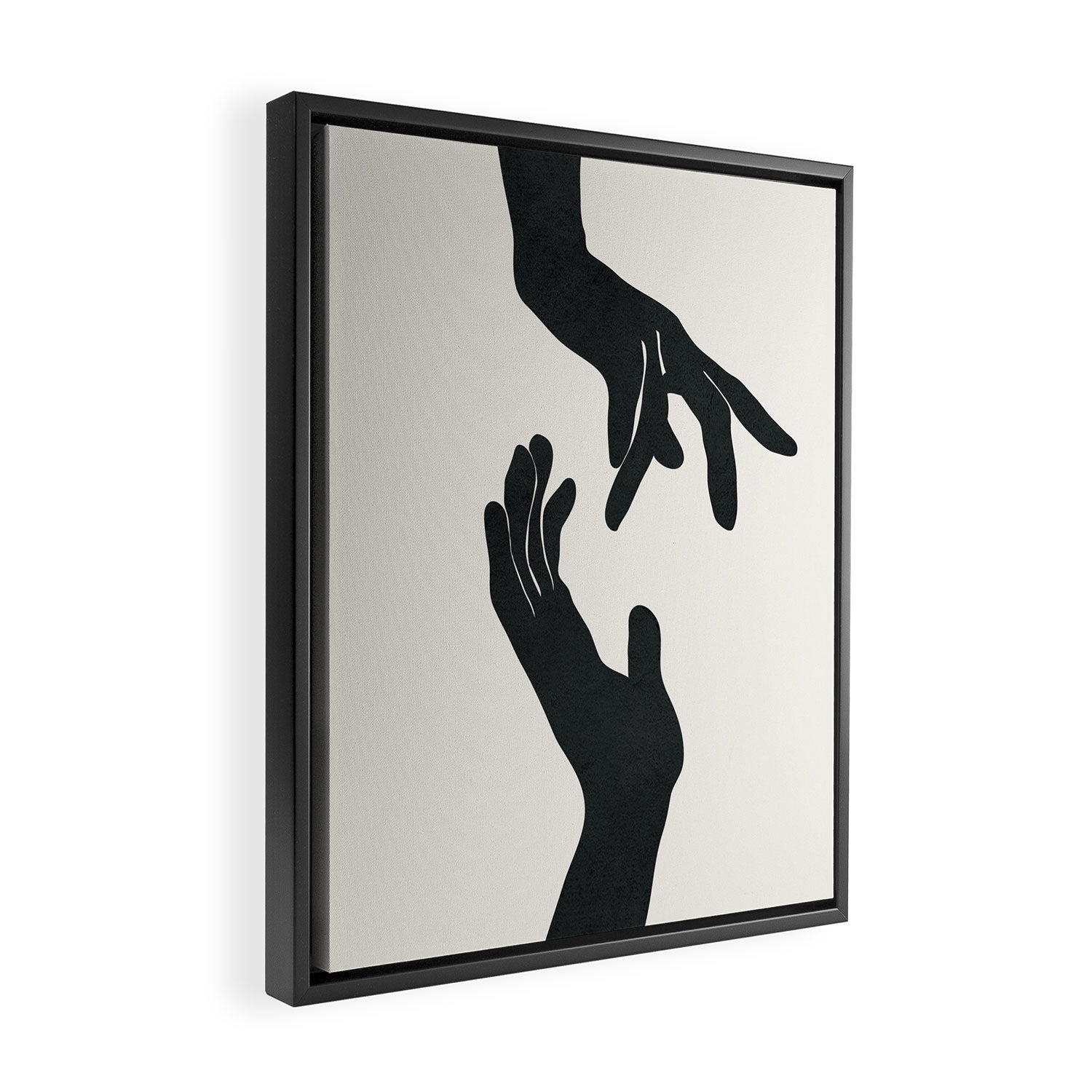 Abstract Hands Framed Canvas Print Gallery Image 2