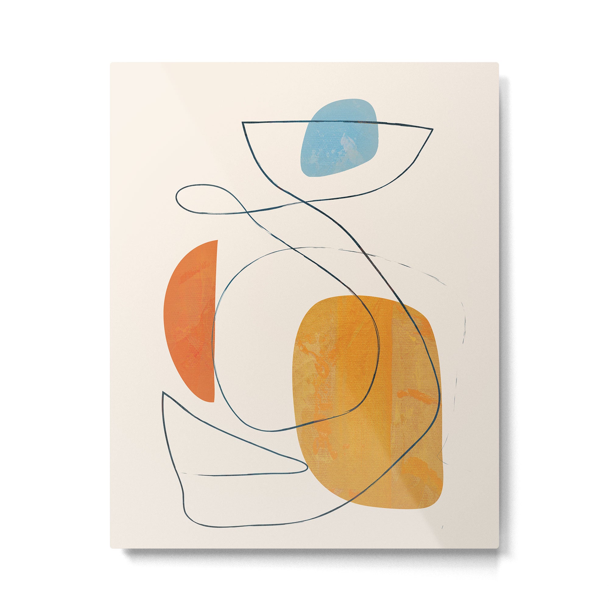 Abstract Line Art III Metal Print Gallery Image 4