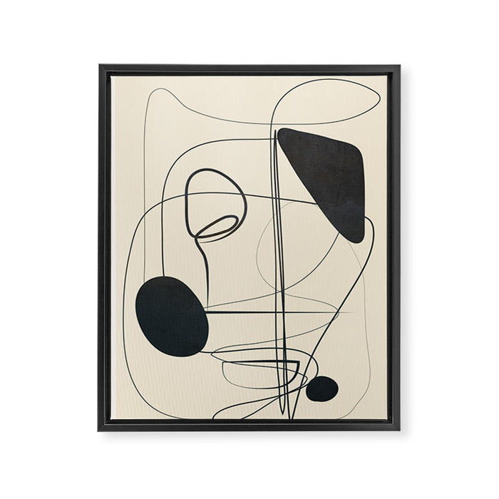 Abstract Line Art VIII Framed Canvas Print Gallery Image 1