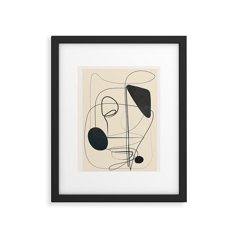 Abstract Line Art VIII Framed Art Print Gallery Image 5