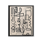 Abstract Line Movement 04 Framed Canvas Print Gallery Image 6