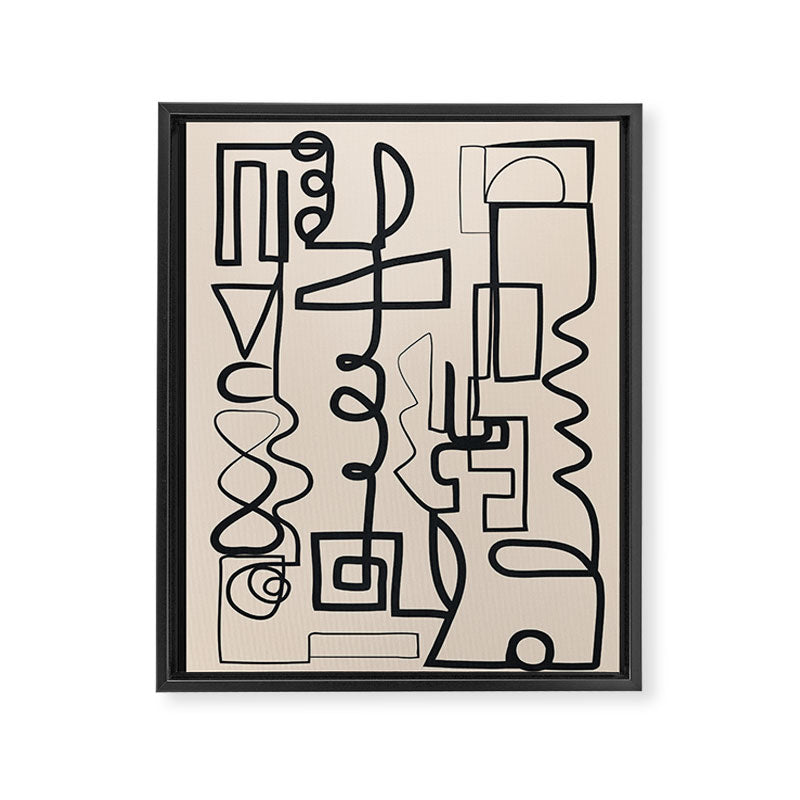 Abstract Line Movement 04 Framed Canvas Print Gallery Image 6