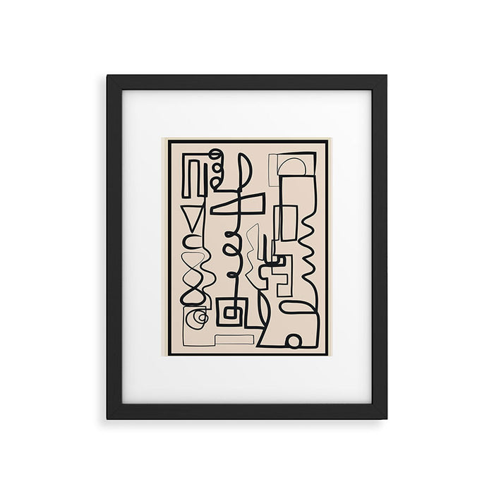 Abstract Line Movement 04 Framed Art Print Gallery Image 1