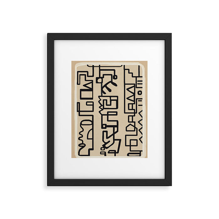 Abstract Line Movement 09 Framed Art Print Gallery Image 1