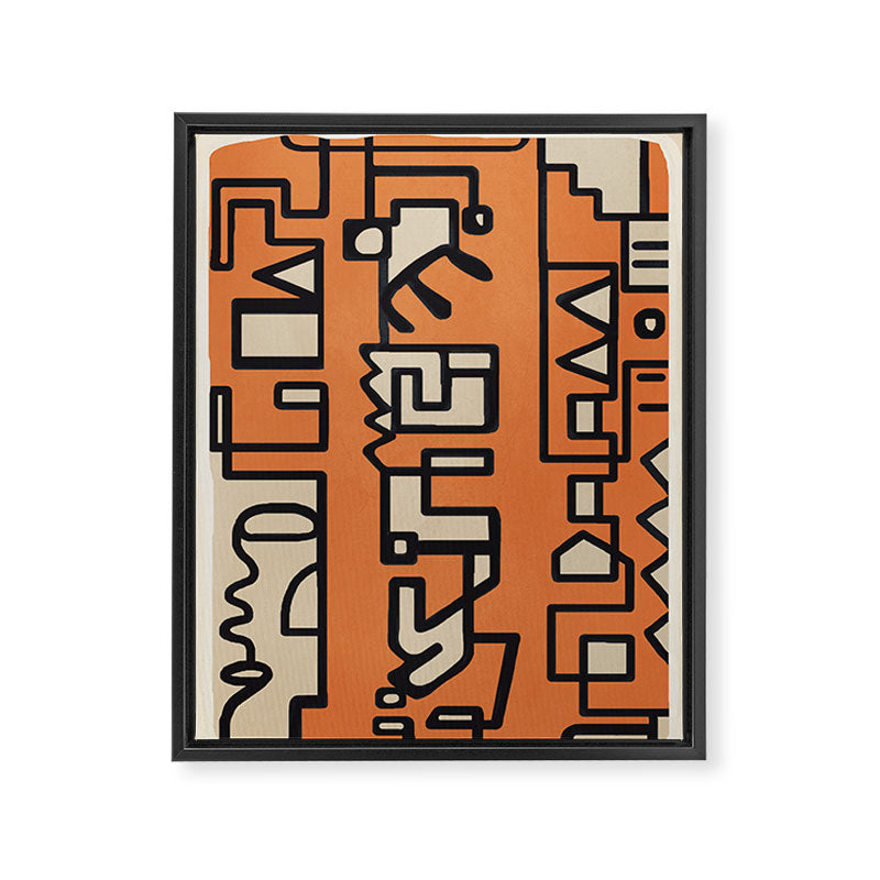Abstract Line Movement 11 Framed Canvas Print Gallery Image 6