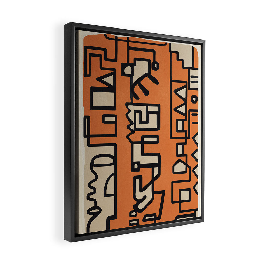 Abstract Line Movement 11 Framed Canvas Print Gallery Image 2