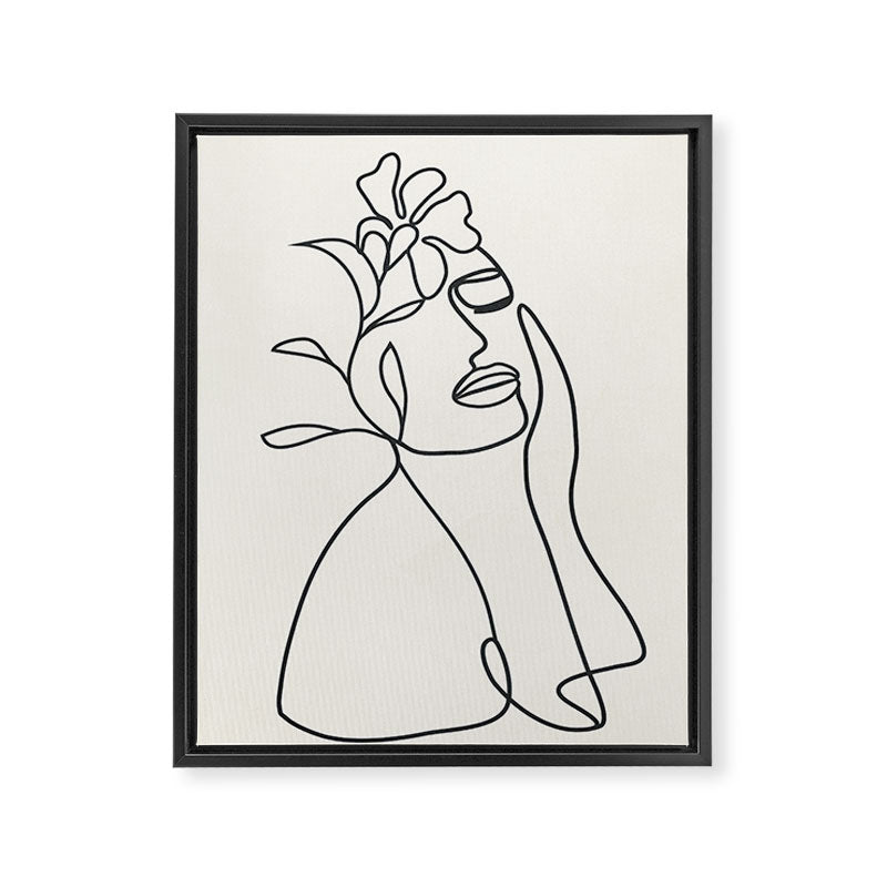 Abstract Minimal  Woman II Framed Canvas Print Gallery Image 6
