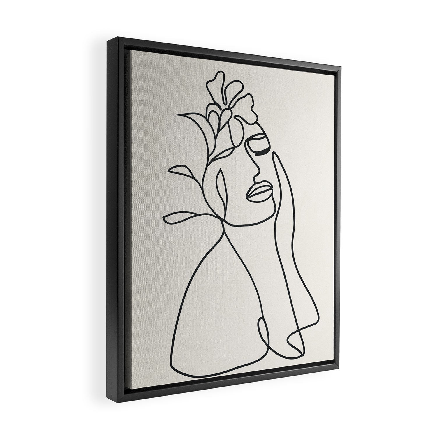 Abstract Minimal  Woman II Framed Canvas Print Gallery Image 2